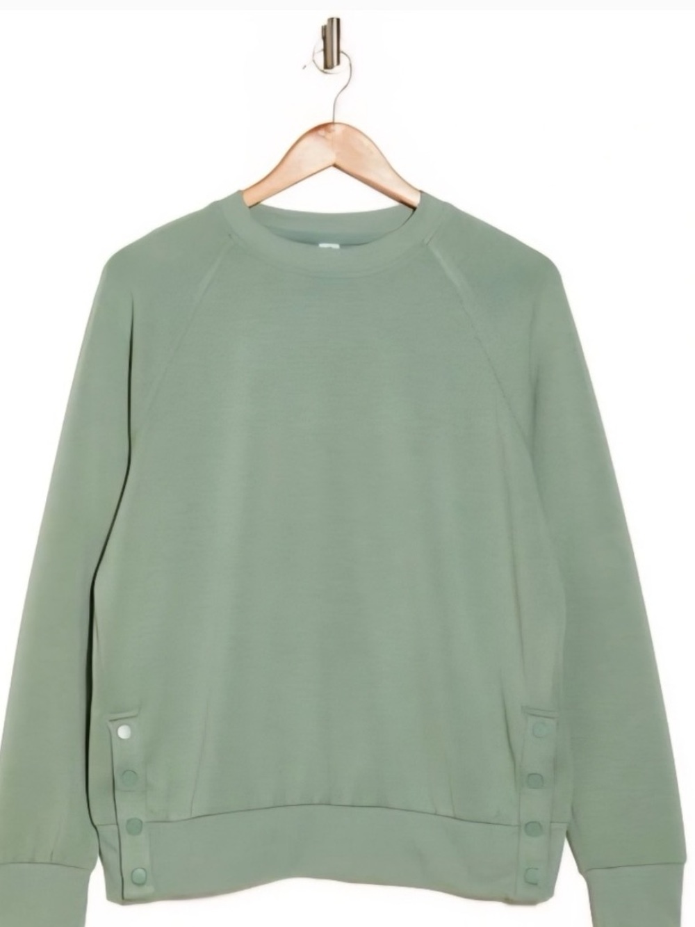 90 Degree By Reflex Sage Green Crewneck Sweatshirt
